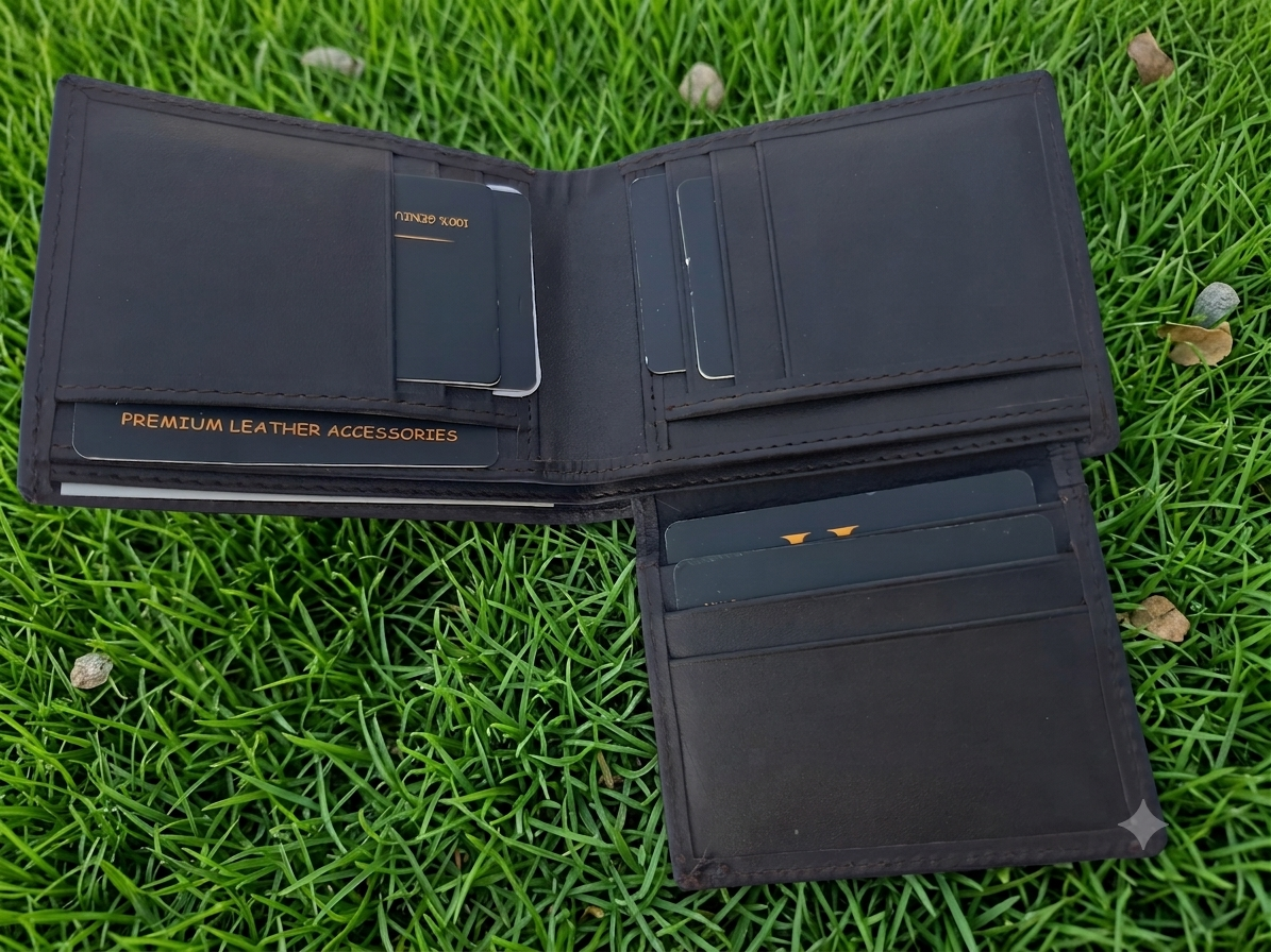 HF Milano Premium Genuine Leather Bifold Wallet - Image 2