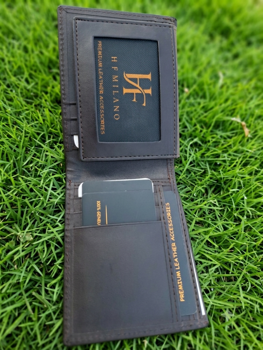 HF Milano Premium Genuine Leather Bifold Wallet - Image 4