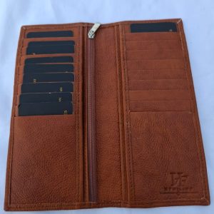 HF MILANO SLIM LONG MILD LEATHER SOFT PEBBLE WALLET