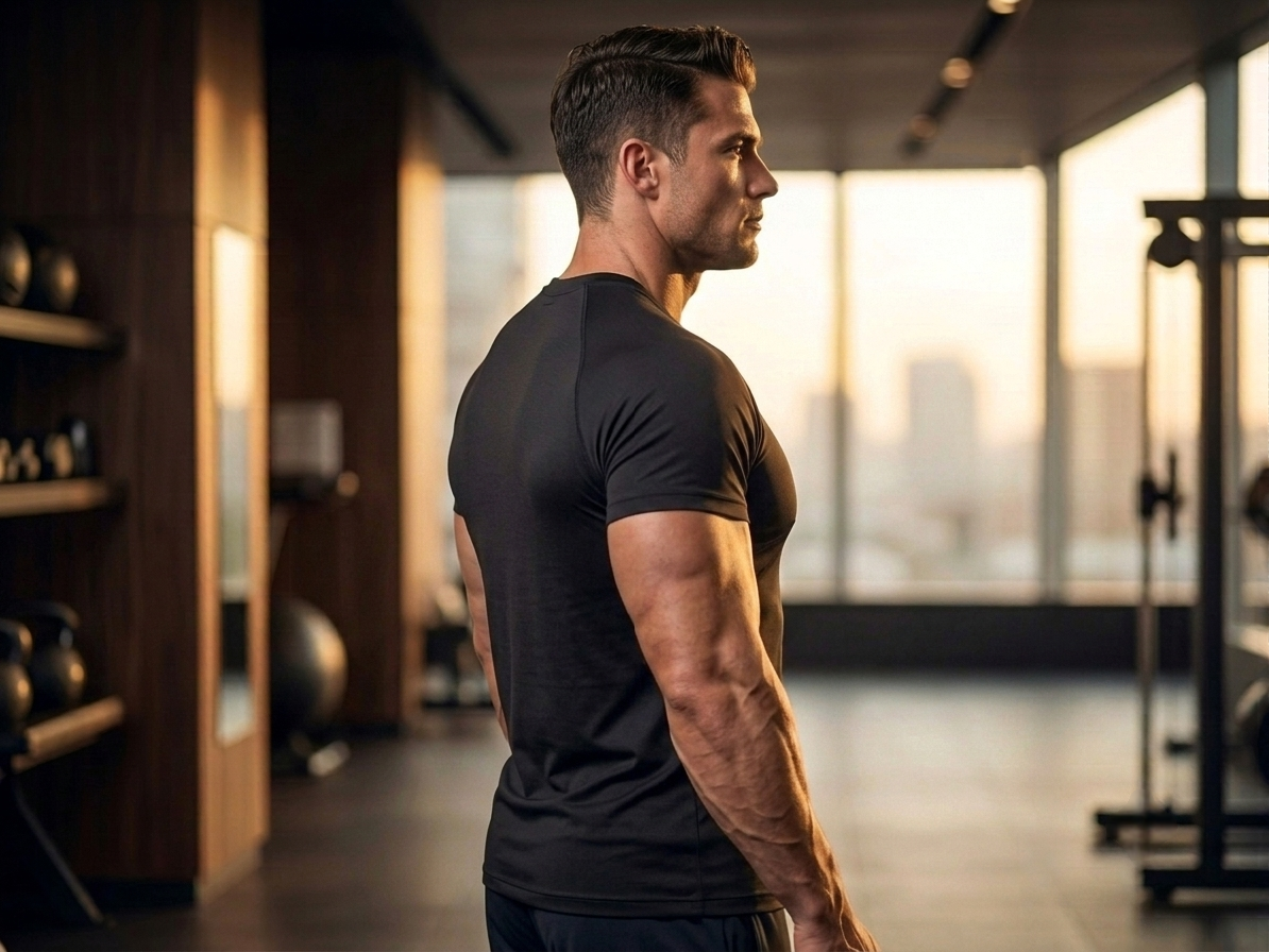 premium Dry-Fit Cotton blend American-sleeve style T-shirt - Image 6