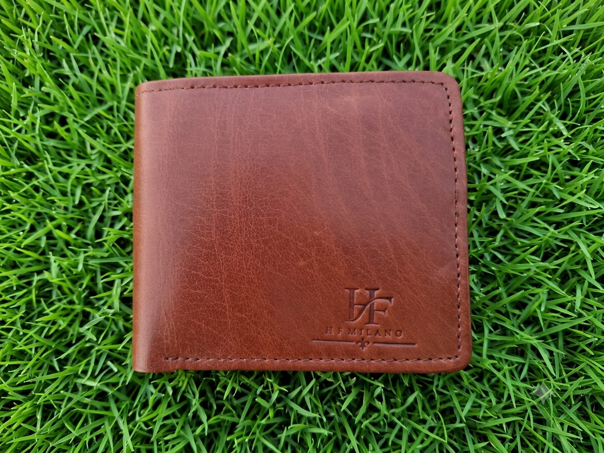 HF Milano Genuine Baby Buffalo Leather Bifold Wallet