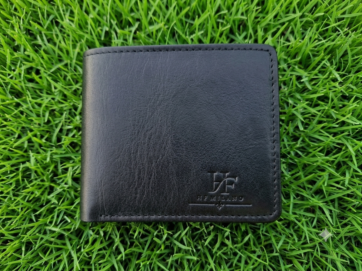 HF Milano Genuine Baby Buffalo Leather Bifold Wallet - Image 2