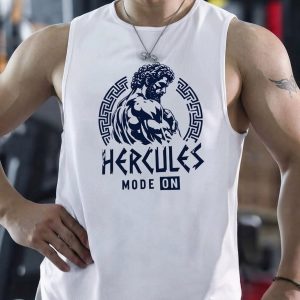 Hercules Mode On Athletic Sleeveless Top tank tee
