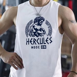 Hercules Mode On Athletic Sleeveless Top tank tee