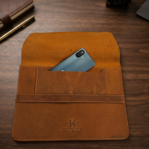 Milano Premium Pull-Up Leather Laptop & Macbook,additional Phone pocket Sleeve
