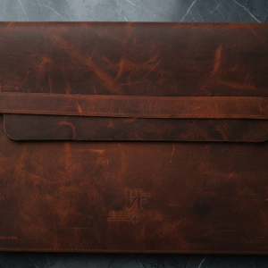 HF Milano Artisan Pull-Up Leather MacBook & Laptop Sleeve with Phone Pocket