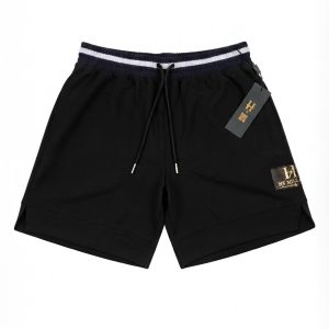 ​HF Milano Men's Casual Drawstring Shorts - Black