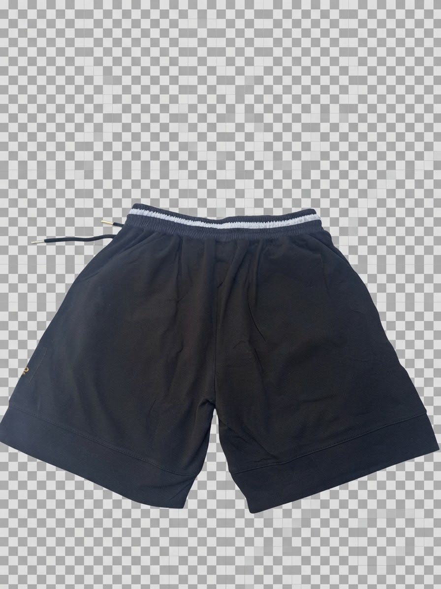 HF Milano Men's Casual Drawstring Shorts - Black - Image 4
