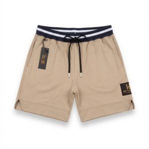 HF Milano Men's Casual Drawstring Shorts - Khaki