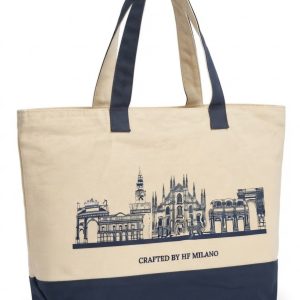 ​HF Milano Italian Icons Canvas Tote Bag