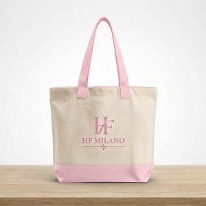 ​HF Milano Pink Monogram Canvas Tote Bag
